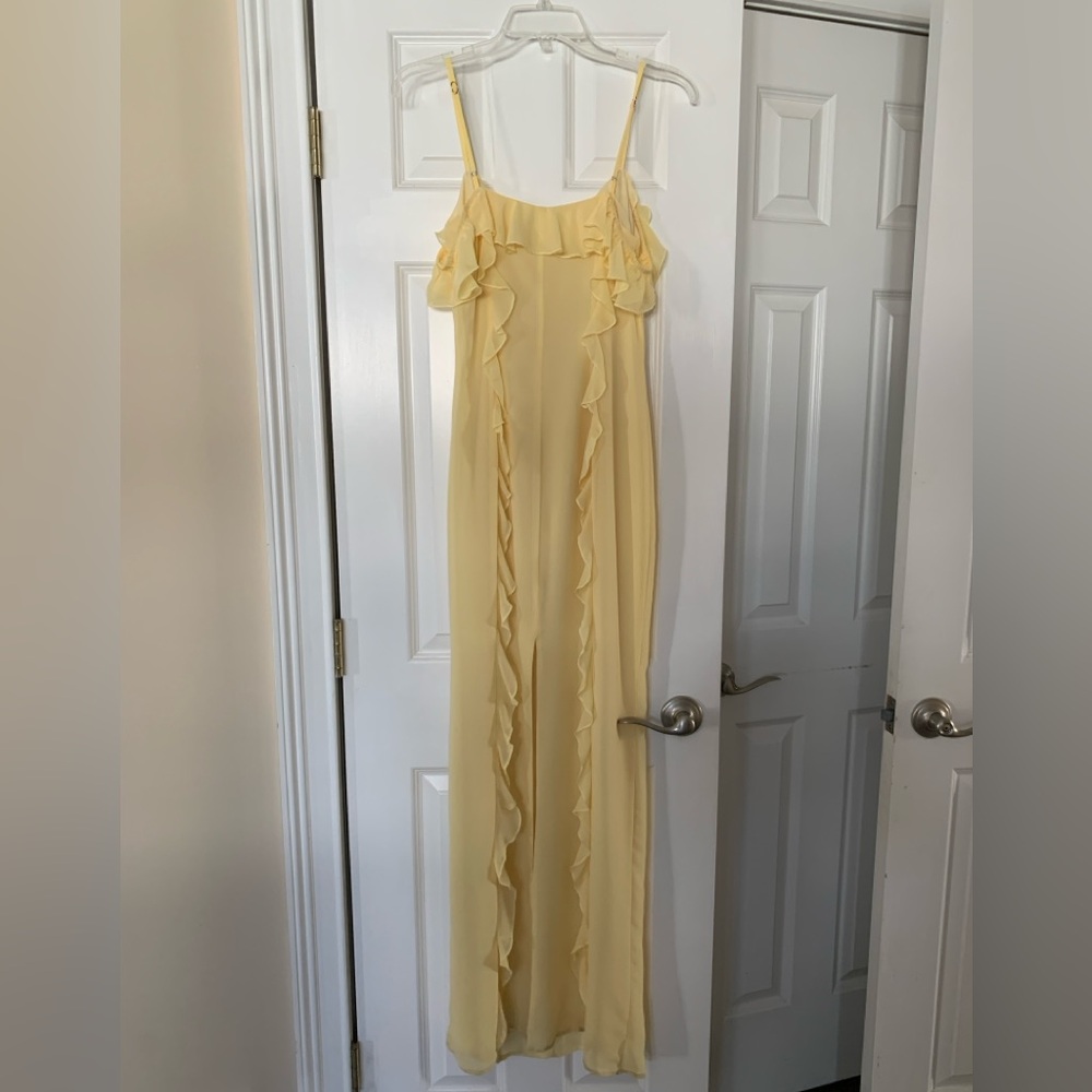 Lovers + Friends Marisol Yellow Ruffle Maxi Dress - Picture 6 of 9
